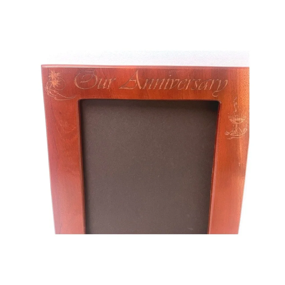 Vintage Sandals Resort Our Anniversary ROYAL CARIBBEAN‎ Wood 8x10 PICTURE FRAME